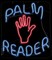 The Costume Center 24" Blue and Pink Light Palm Reader Decorative Neon Sign